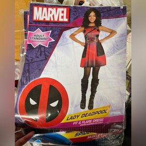 Lady Deadpool flare dress